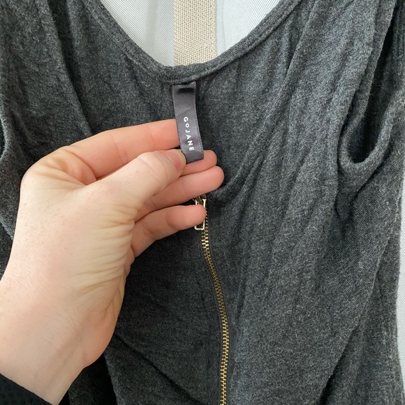 Zipper Front Snap Button Bodysuit - Picture 3 of 3